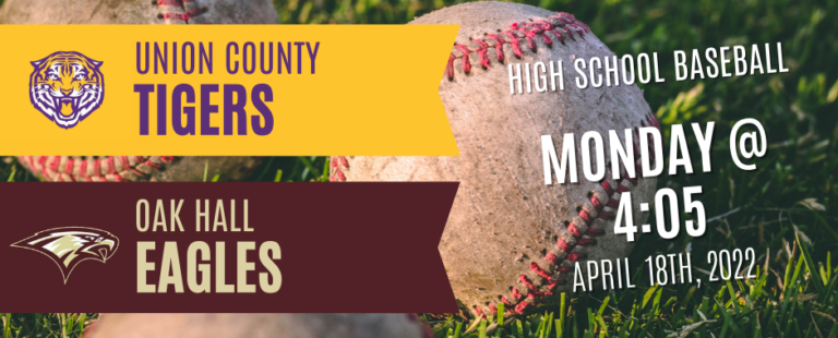Union County at Oak Hall – Baseball 2022