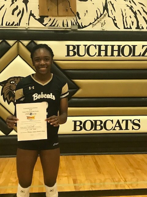 Sonic Drive-In Player-of-the-Game for Oct. 23 – Brianna Anderson (Buchholz)