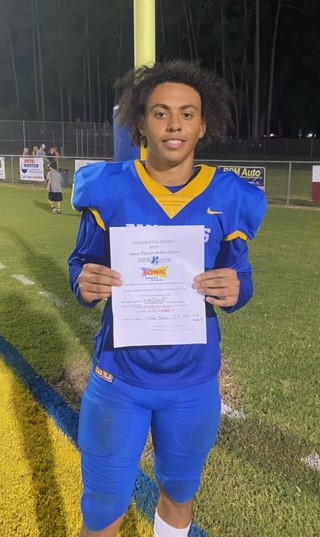 Sonic Drive-In Player-of-the-Game for Sept. 18 – Makai Johnson (Newberry)